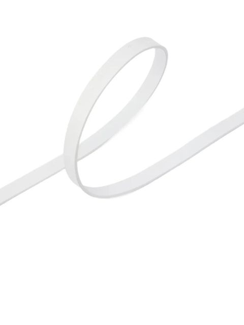 PINKO logo antique-gold leather belt - White