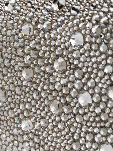 Jimmy Choo Cloud crystal-embellished clutch - Silver