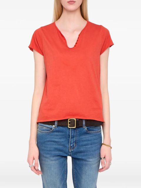 Zadig&Voltaire Henley T-shirt - Orange