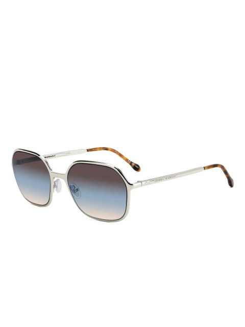 Isabel Marant Eyewear geometric-frame sunglasses - Blue - zdjęcie produktu nr 2