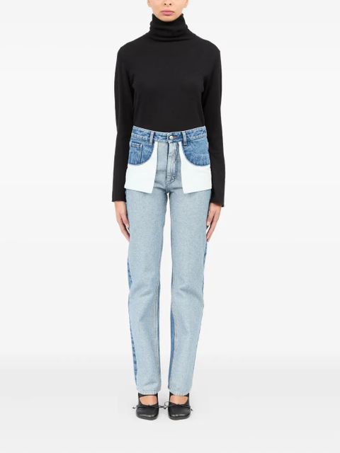 MM6 Maison Margiela inside-out seams jeans - Blue