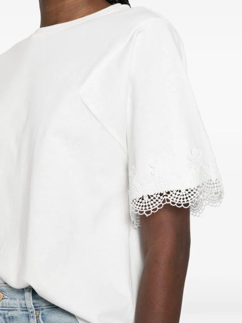 TWINSET lace T-shirt - White