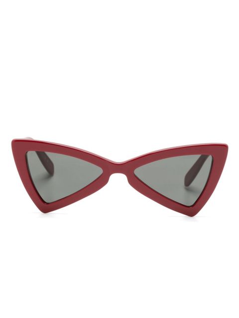 Saint Laurent Eyewear geometric-frame sunglasses - Red - zdjęcie produktu nr 1