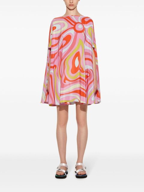 PUCCI Marmo-print silk dress - Pink