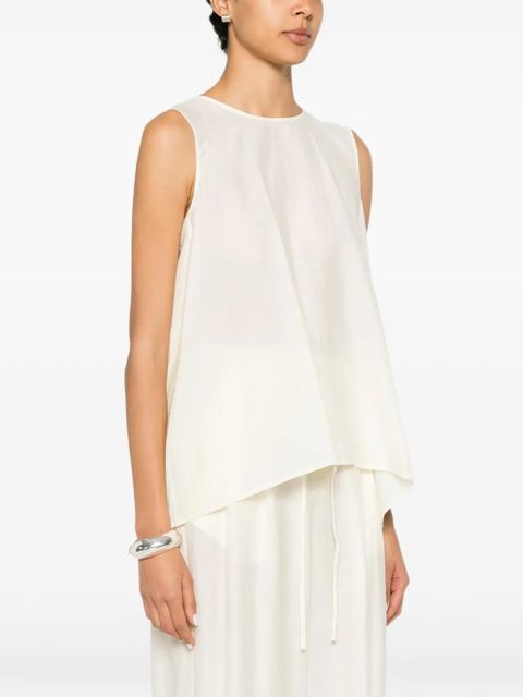 Eleh sleeveless flared blouse - Neutrals