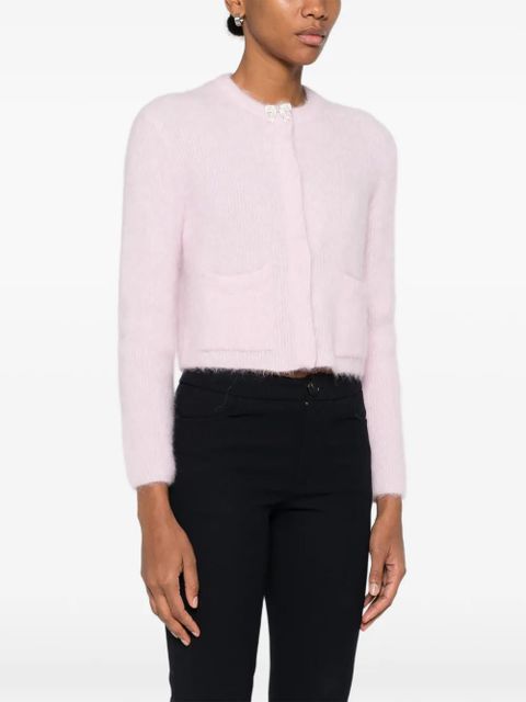 Maje collar-embellished long-sleeve cardigan - Pink - zdjęcie produktu nr 2