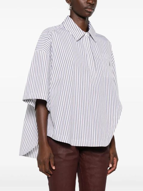 The Attico striped shirt - White
