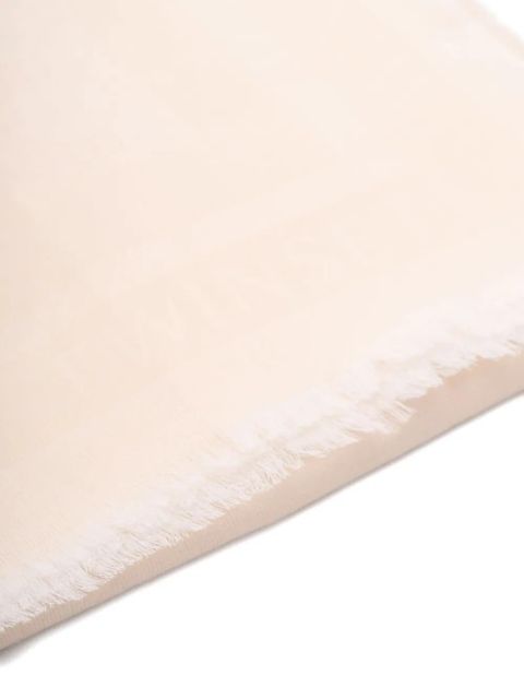 TWINSET fringed scarf - Neutrals