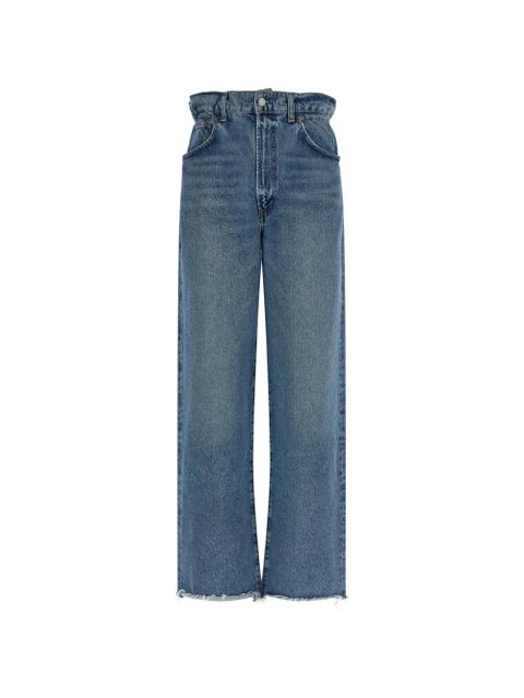 AGOLDE Lyonne frayed-hem jeans - Blue - zdjęcie produktu nr 1