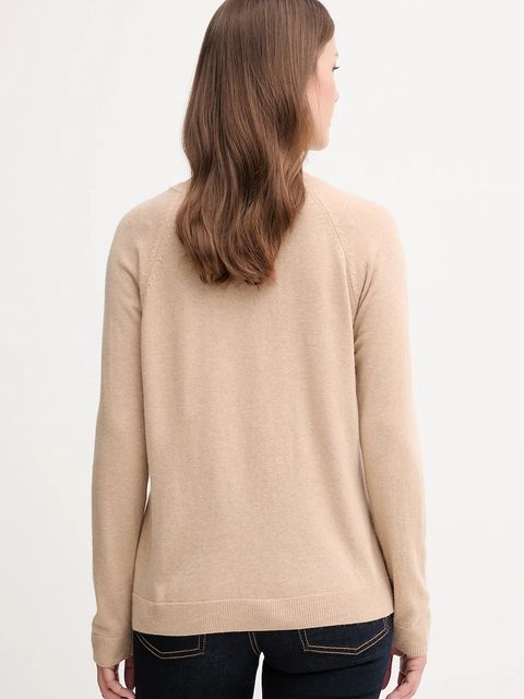 United Colors of Benetton sweter z domieszką wełny damski kolor beżowy 1035D1P17 - zdjęcie produktu nr 2