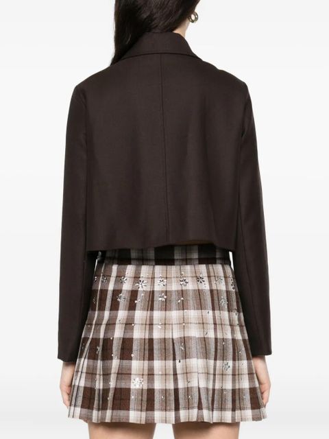 Maje double-breasted flap-pocket jacket - Brown - zdjęcie produktu nr 2