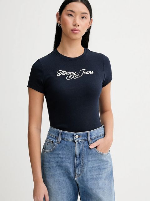 Tommy Jeans t-shirt damski kolor granatowy DW0DW21838 - zdjęcie produktu nr 1