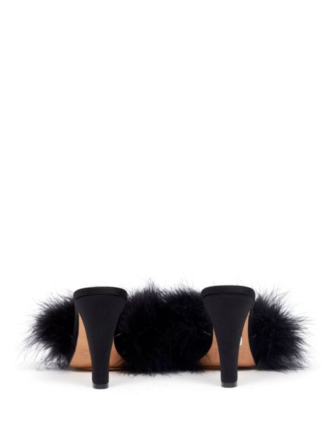 Maison Margiela Feather 90mm satin sandals - Black - zdjęcie produktu nr 2