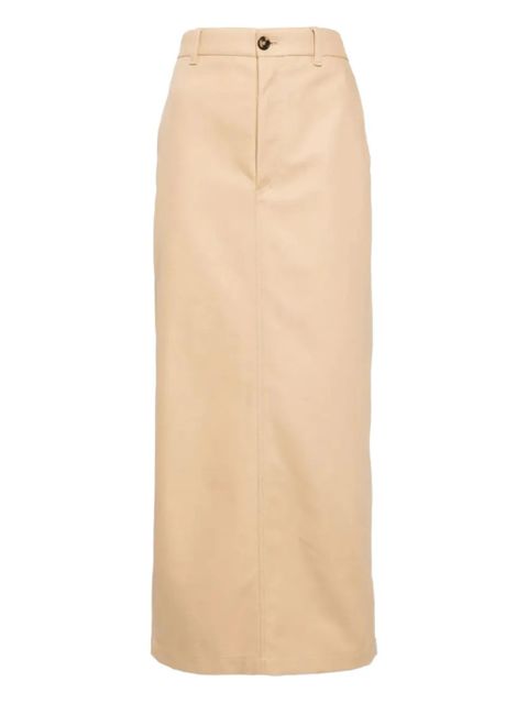 WARDROBE.NYC button back midi skirt - Neutrals - zdjęcie produktu nr 1