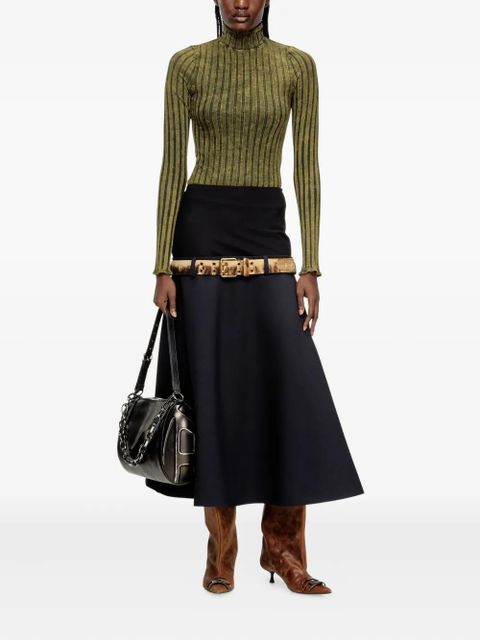 Diesel T-Clawa ribbed long-sleeve t-shirt - Green