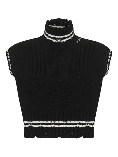 Marni high-neck sleeveless T-shirt - Blue - zdjęcie produktu nr 1