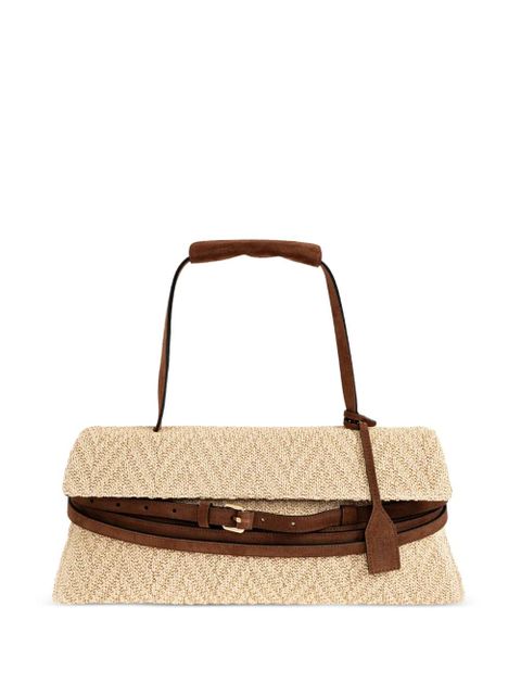 Moschino belt-detail woven tote bag - Neutrals - zdjęcie produktu nr 1