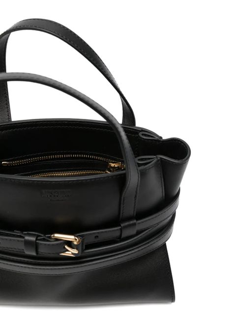 Moschino buckle-strap tote bag - Black