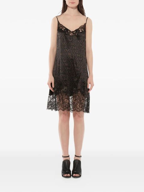 Givenchy star-print lace-trim midi dress - Black - zdjęcie produktu nr 1