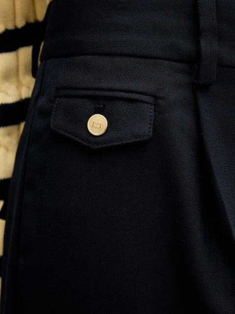 Tommy Hilfiger spodnie z dodatkiem wełny