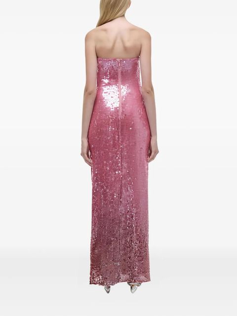 Simkhai Leilani sequin strapless gown - Pink