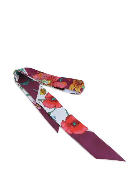Gucci floral bandeau scarf - Purple - zdjęcie produktu nr 2