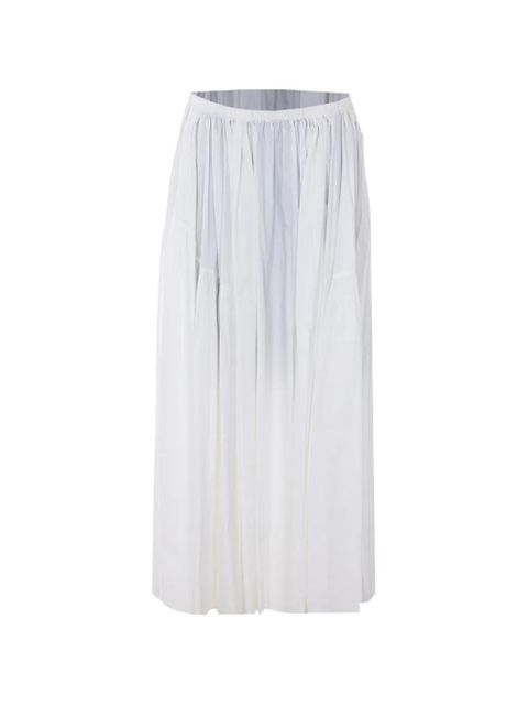 Eleh ruched-effect maxi skirt - White - zdjęcie produktu nr 1