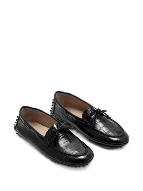 Le Monde Beryl Driver embossed moccasins - Black