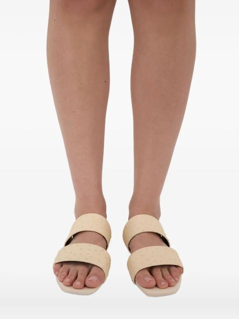 LouLou de Saison Jako textured-effect straps sandals - Neutrals