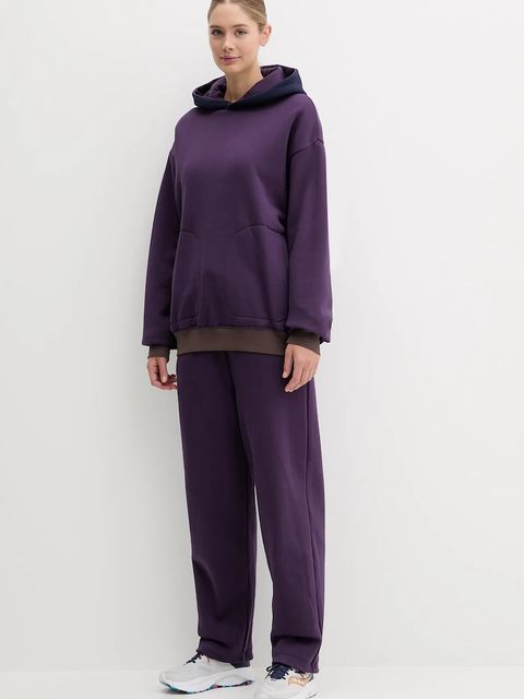 EA7 Emporio Armani spodnie dresowe damskie kolor granatowy wzorzyste AF10377.7X000157 - zdjęcie produktu nr 2