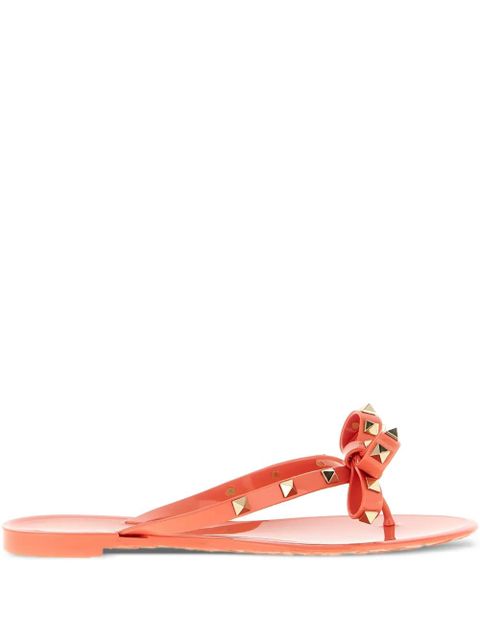 Valentino Garavani Rockstud slides - Orange - zdjęcie produktu nr 1