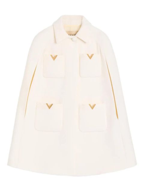 Valentino Garavani velvet cape - Neutrals - zdjęcie produktu nr 1