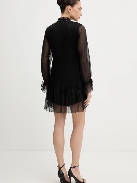 Liu Jo sukienka kolor czarny mini rozkloszowana WA6263 T6867