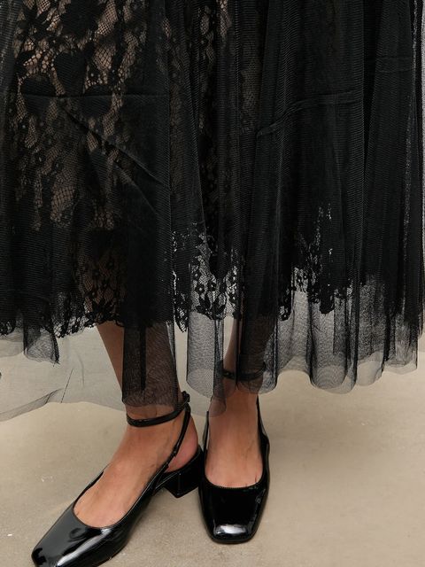 Answear.LAB spódnica kolor czarny maxi rozkloszowana - zdjęcie produktu nr 2