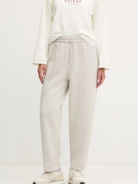 adidas spodnie dresowe Essentials kolor beżowy gładkie JD9981 - zdjęcie produktu nr 1