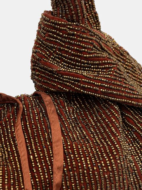 Hoss Intropia torebka bawełniana kolor brązowy 2052040