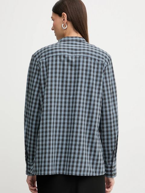 Marc O'Polo koszula bawełniana damska kolor niebieski regular 511111042519