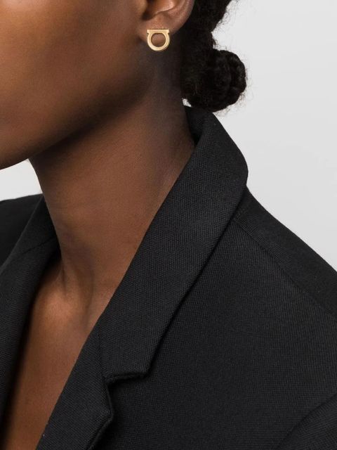 Ferragamo Gancini stud earrings - Gold