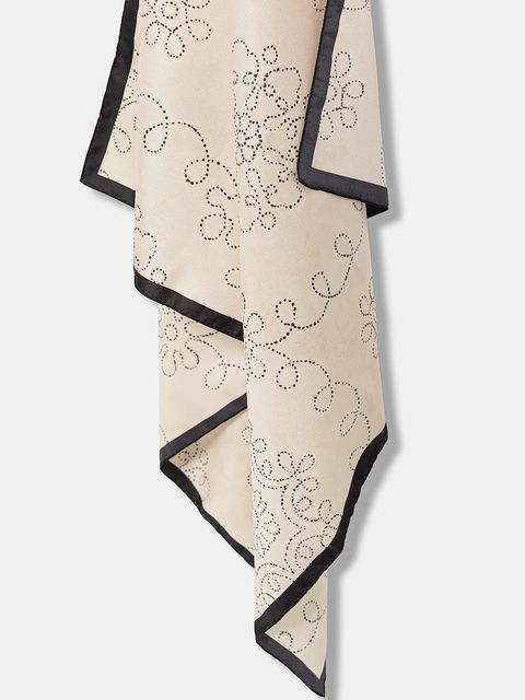 Sisley chusta damska kolor beżowy wzorzysta 6TUUW51TF - zdjęcie produktu nr 2