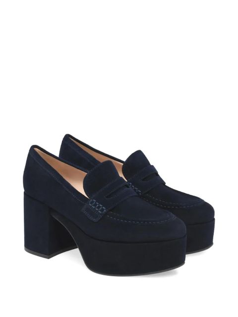 Gianvito Rossi Jenna platform loafers - Blue - zdjęcie produktu nr 2