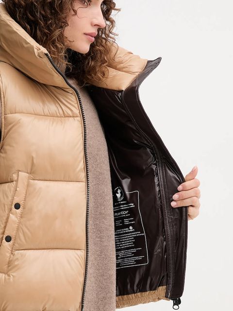 Save The Duck bezrękawnik AMA kolor zielony zimowy D82333W.LOVE21