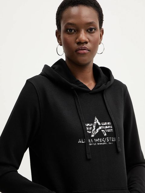 Alpha Industries bluza Basic Hoodie BL Mirror Leo W