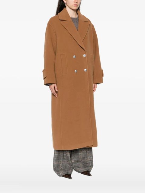 PINKO double-breasted coat - Brown