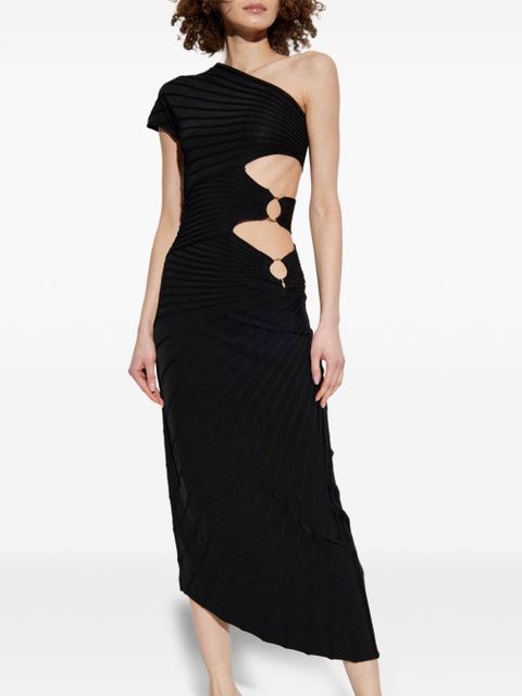 Cult Gaia cut-out asymmetric dress - Black