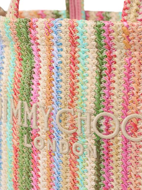 Jimmy Choo striped tote bag - Pink