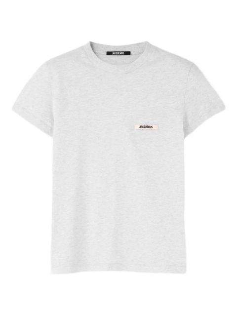 Jacquemus logo-embroidered t-shirt - Grey - zdjęcie produktu nr 1