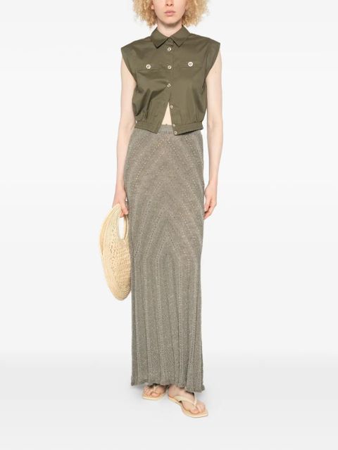 TWINSET patterned midi skirt - Green - zdjęcie produktu nr 2