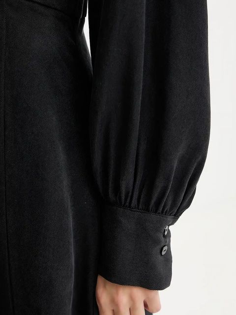 Answear.LAB sukienka kolor czarny mini rozkloszowana