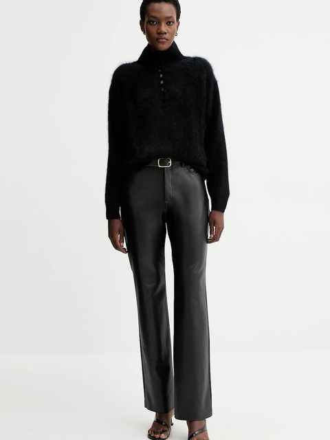 Rag & Bone sweter kaszmirowy damski kolor czarny z półgolfem RG6325F6MCA