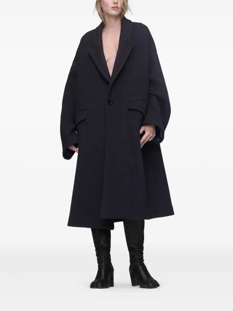 Maison Margiela pocket single-breasted coat - Blue